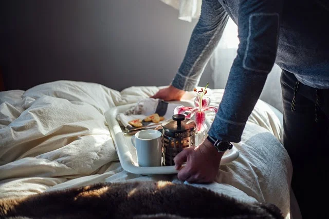 Eating In // Breakfast in Bed & A Chocolate Waffle Recipe