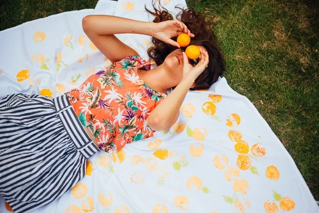 DIY // Citrus Print Party Cloth