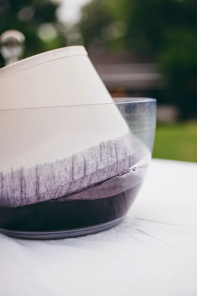 DIY // Dip Dyed Lamp Shade