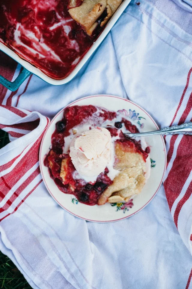 Eating In // Mixed Berry Cobbler