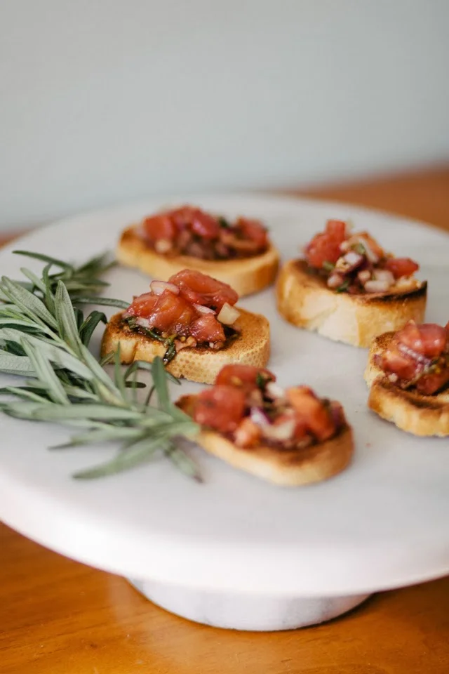 New Year's Eve Inspiration // Bruschetta Appetizer