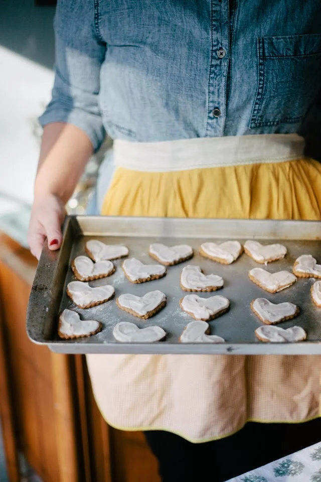 Eating In // Gingerbread Heart Cookies