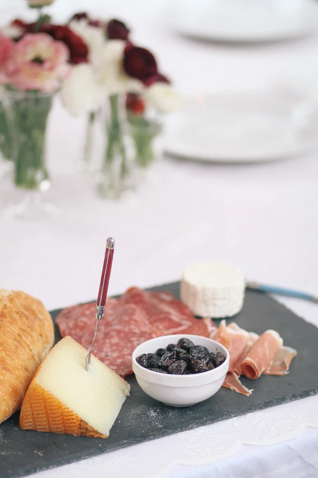 Eating In // Cheese & Meat Platter