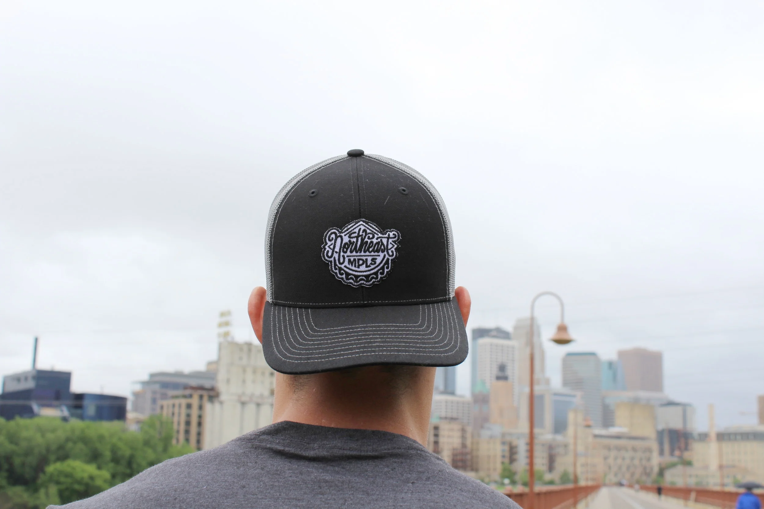 NE mpls Bottlecap Trucker Hat