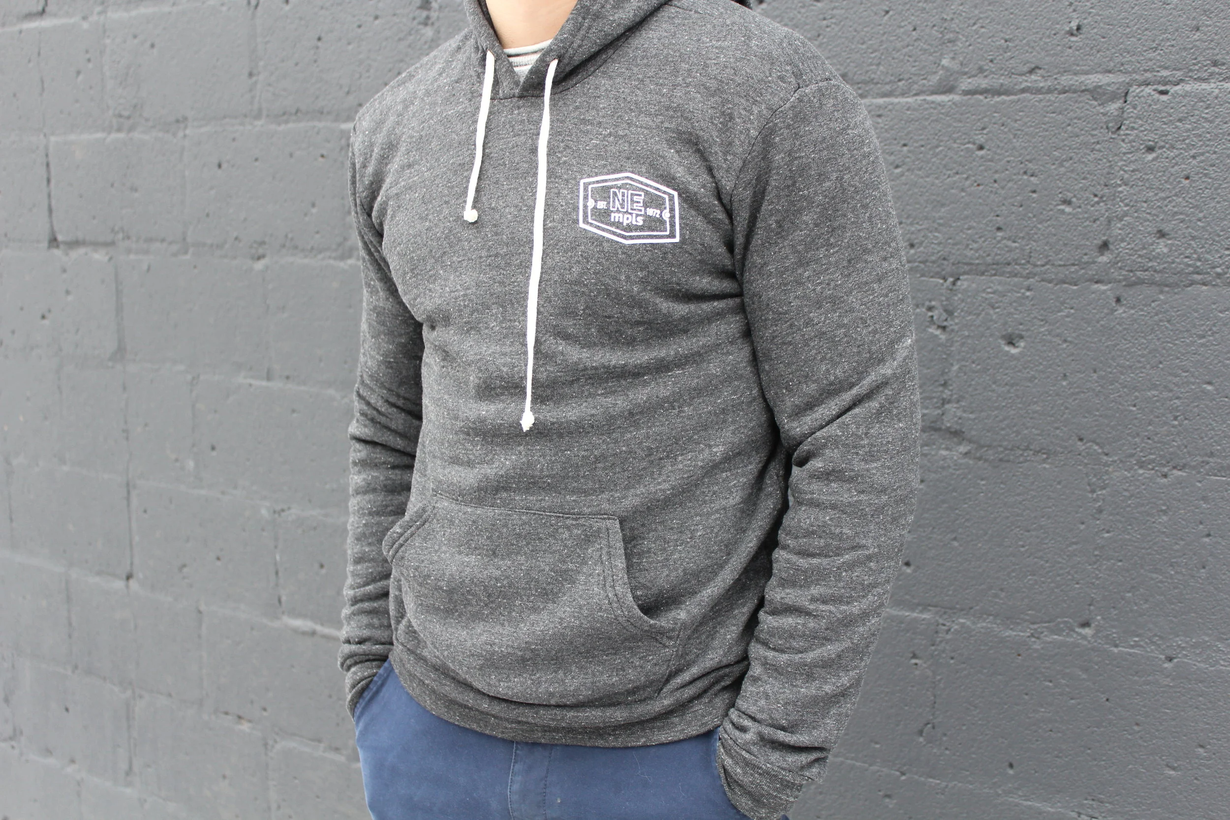 Retro NE Unisex Fleece Pullover Hoodie