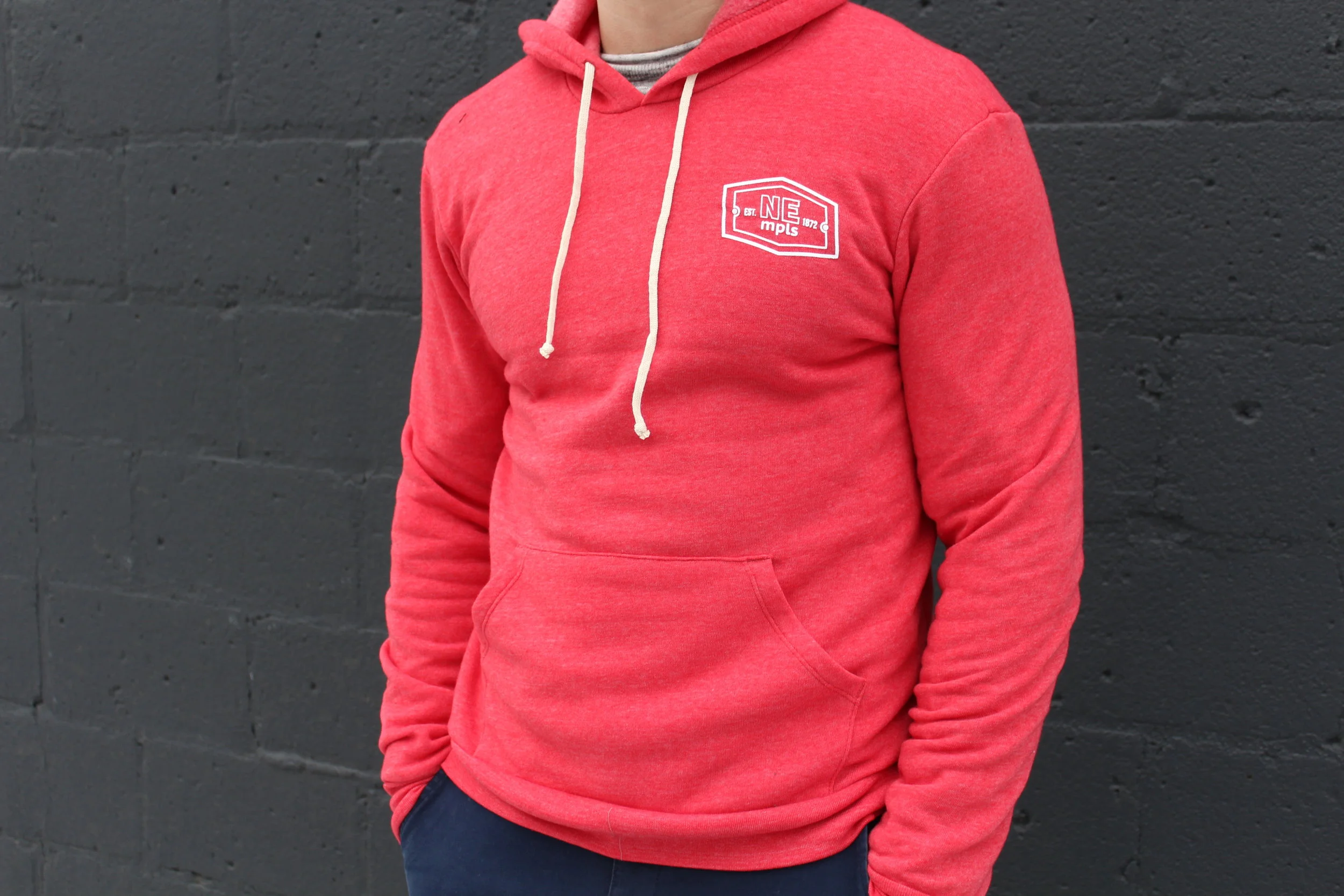 Retro NE Unisex Fleece Pullover Hoodie