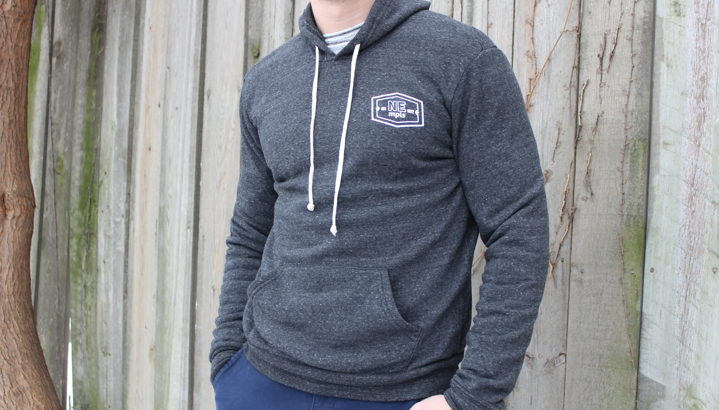 Retro NE Unisex Fleece Pullover Hoodie