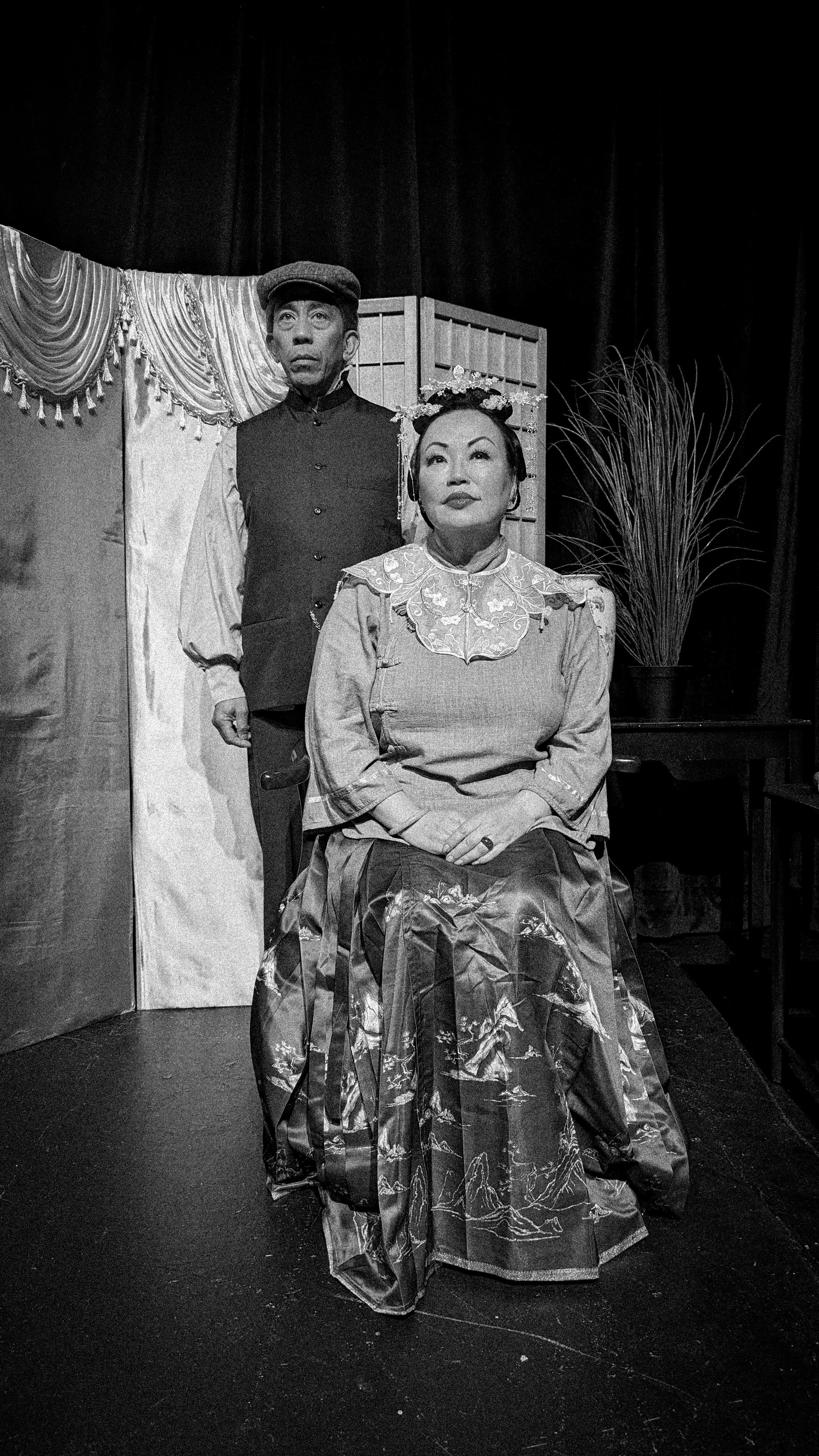  Joseph Alvarado (ATUNG) and Eiko Moon-Yamamoto (AFONG*) in The Chinese Lady by Lloyd Suh.    *role will alternate. 