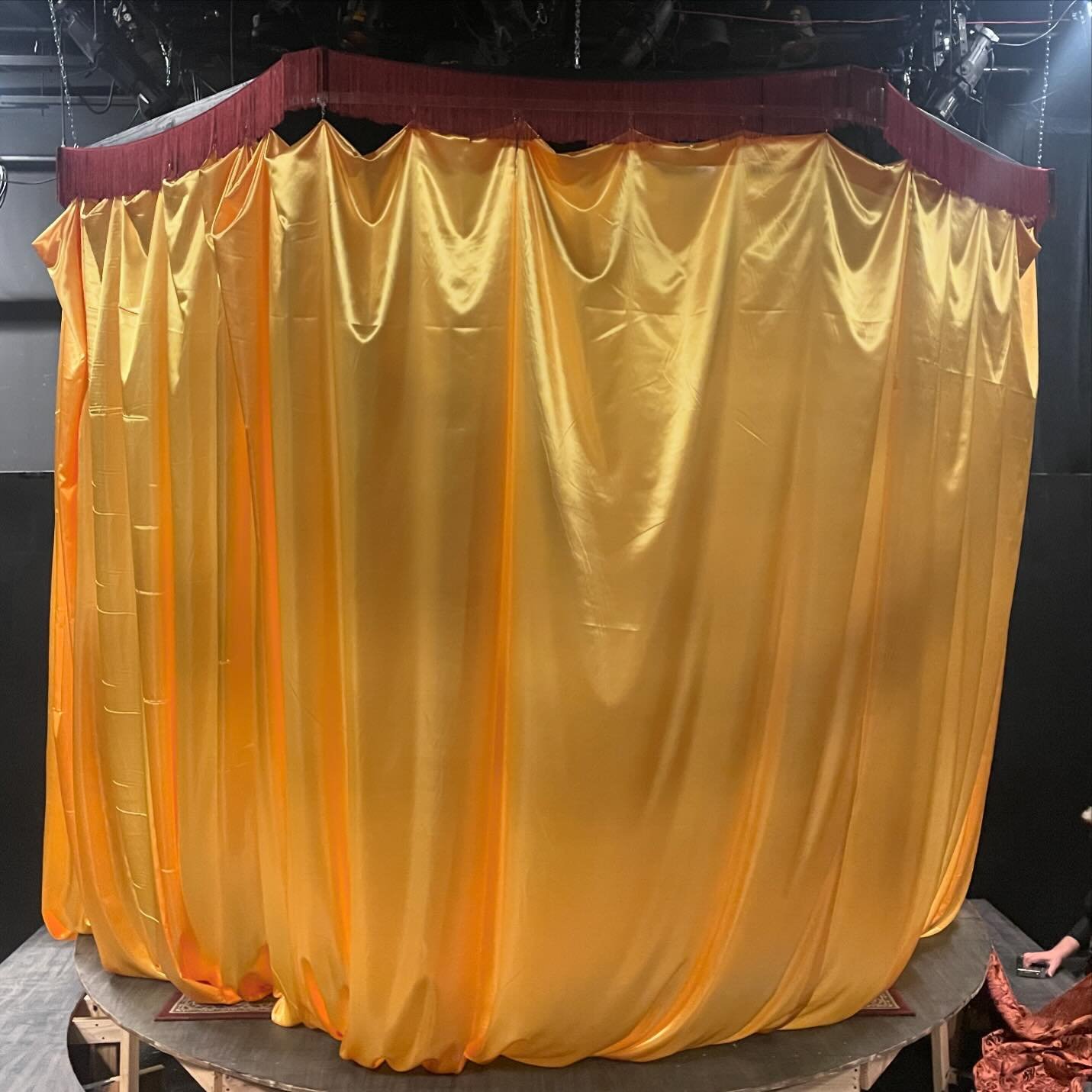 Our set in progress!  What&rsquo;s behind the illustrious curtain #1?  You&rsquo;ll have to come see &lsquo;The Chinese Lady&rsquo; - opening this Saturday at 8:00 pm - to find out!  Playing in repertory through May 12.

Learn more and get tickets vi