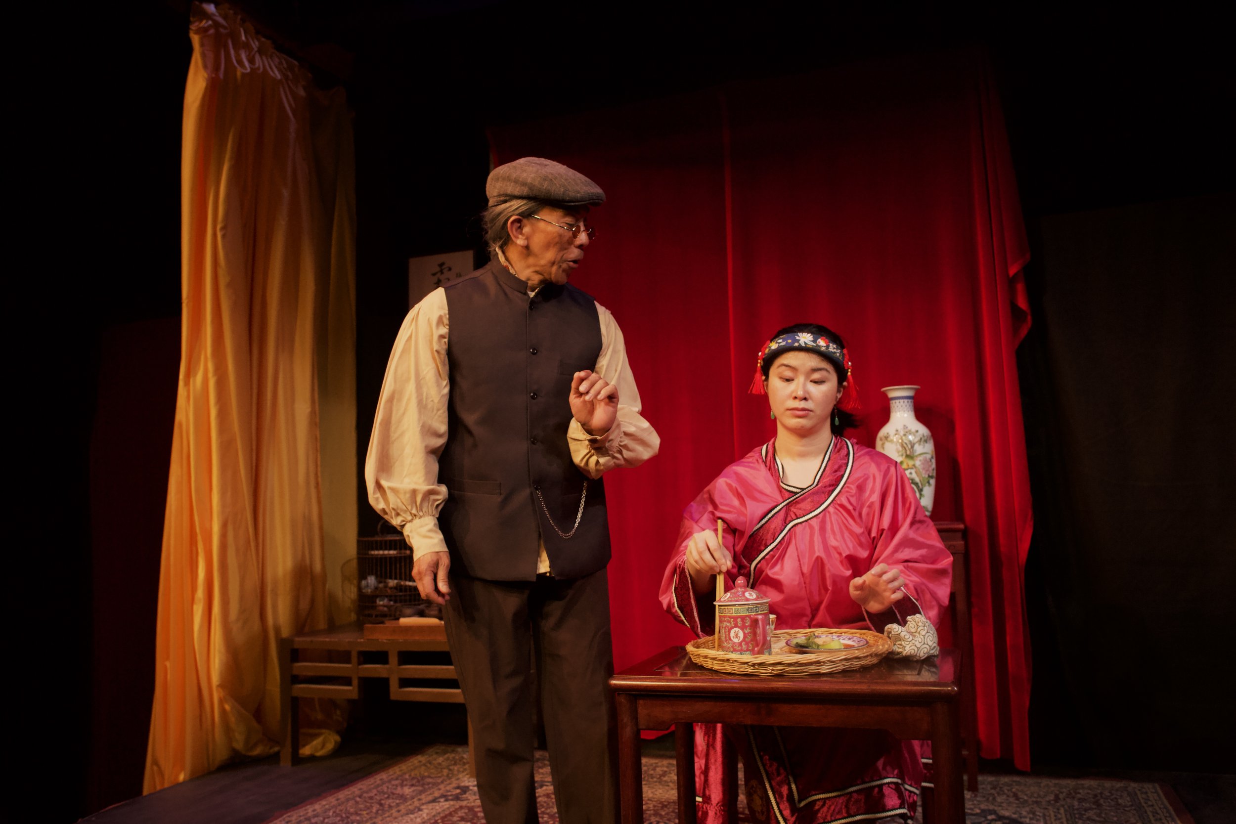  L-R: Joseph Alvarado (ATUNG) &amp; Joann Wu (AFONG). Photography by Caitlin Stone-Collonge. 