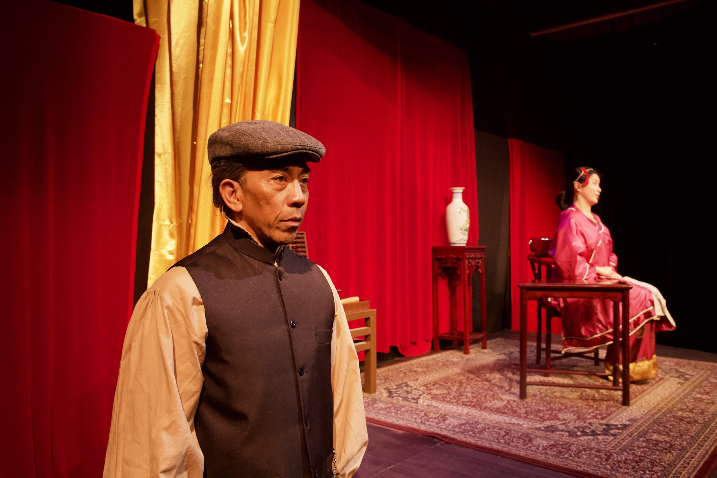  L-R: Joseph Alvarado (ATUNG) &amp; Joann Wu (AFONG). Photography by Caitlin Stone-Collonge. 