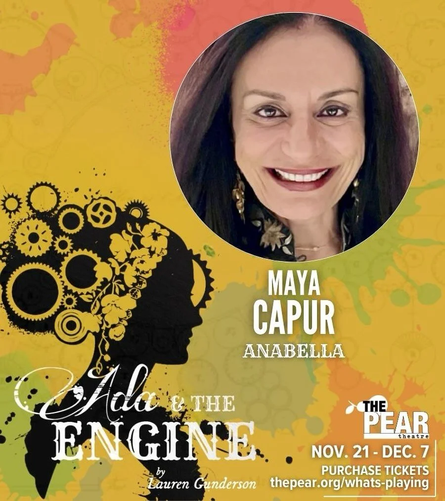 Meet the incredible cast of &lsquo;Ada &amp; The Engine&rsquo; - opening this Friday, November 21. 👩🏻&zwj;💻⚙️✨

🗓️Playing thru December 7!
🎟️Purchase tickets at thepear.org/whats-playing

Maya Capur (ANABELLA) is thrilled to be making her debut 