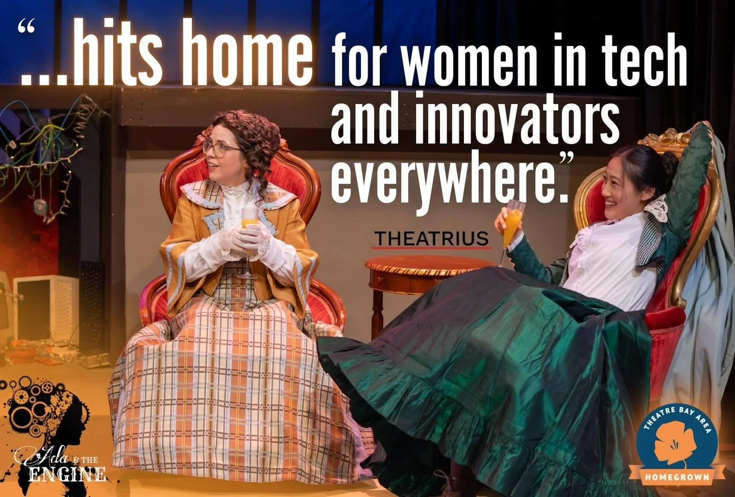 ✨An extraordinary story with ties to Silicon Valley. 
🏠A @theatrebayareasf honored &quot;Homegrown&quot;* team.
💗'Ada's&rsquo; roots and reality resonate, and run deep, in the Bay Area.

Don't miss this super special show hitting close to home!

🎟