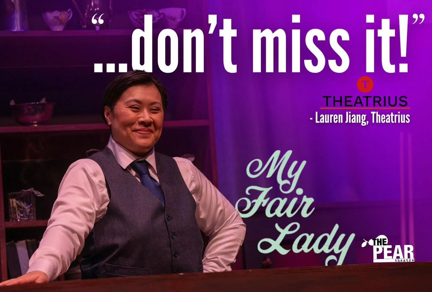 "Sara Kannen Dean Brings New Life to Classic Rags-to-Riches Musical... For a whimsical outing, don&rsquo;t miss it! You&rsquo;ll leave with a smile on your face." - Lauren Jiang, Theatrius.

🌷''My Fair Lady' is now extended thru March 14! 