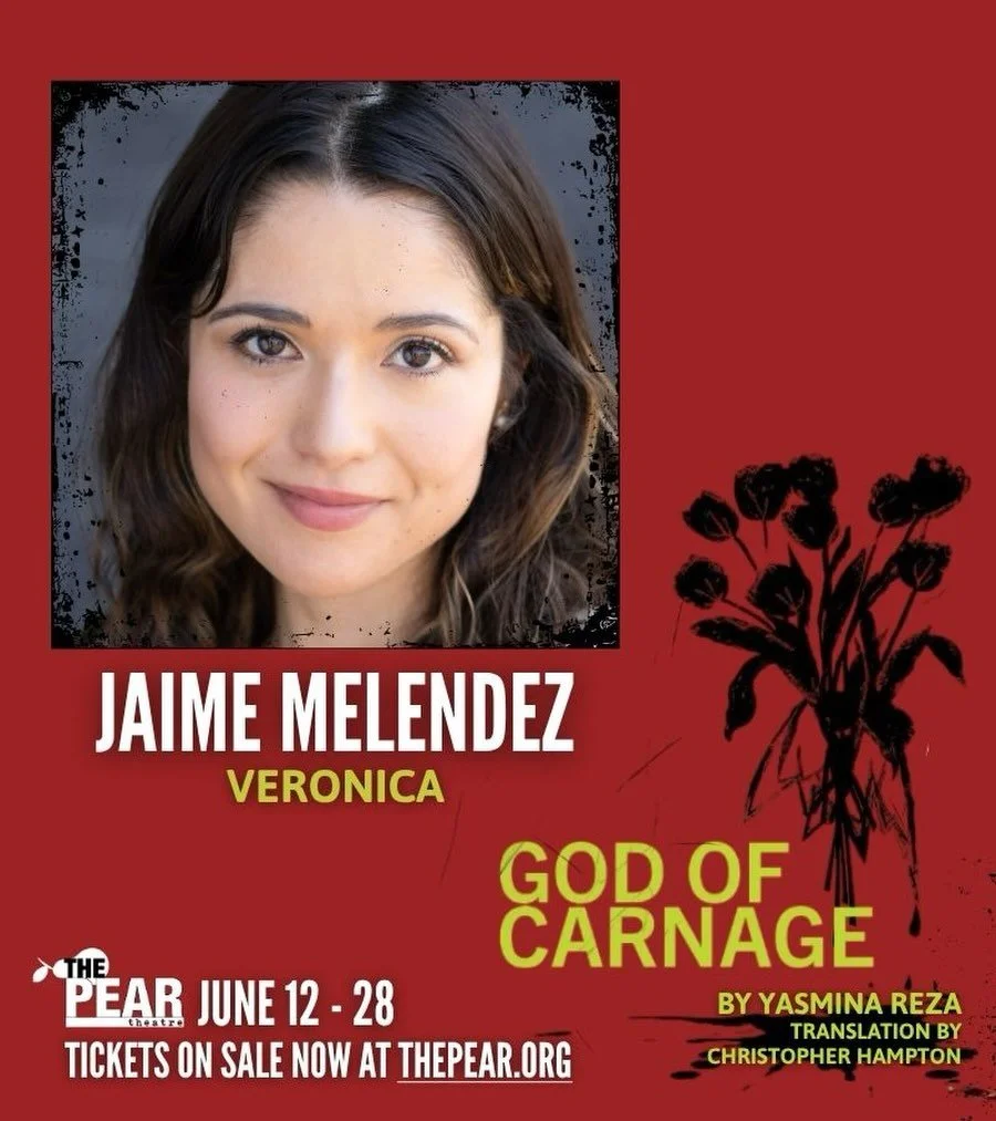 Meet the incredible cast of &lsquo;God of Carnage&rsquo;! Playing June 12 - 28.

🎟️Tickets on sale now at thepear.org/whats-playing

Jaime Melendez (Veronica) is so excited to return to the Pear Theater. Previous credits include Ramona in Yoga Play 
