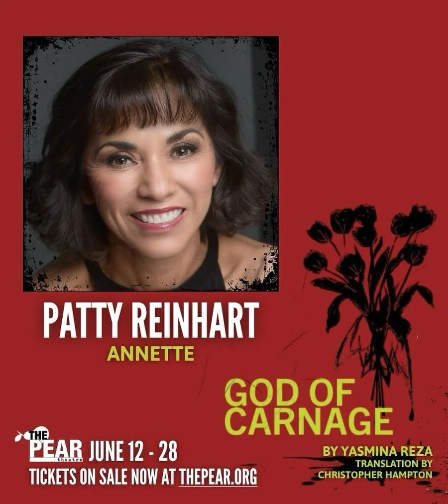 Meet the incredible cast of &lsquo;God of Carnage&rsquo;! 

🚨Opening one week from today! Playing June 12 - 28.

🎟️Tickets on sale now at thepear.org/whats-playing

Patty Reinhart (Annette) most recently performed in the Los Altos Stage production 