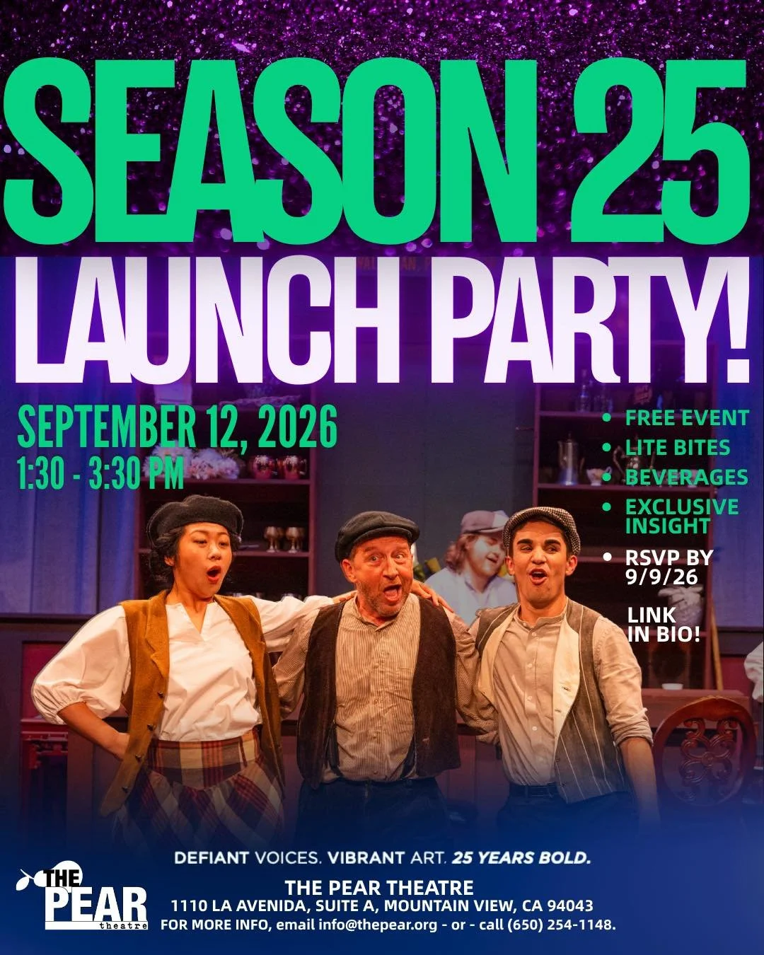 ✨REMINDER: Join us at The Pear NEXT SATURDAY, September 12th from 1:30 - 3:30 pm for our official Season 25 Launch Party! 

🚨Please RSVP by Wednesday 9/9 (LINK IN BIO!)

👀🎉What&rsquo;s in store: lite bites, beverages, and exclusive insight on Seas