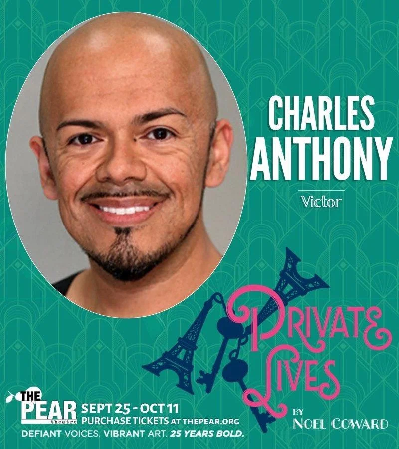 CHARLES ANTHONY is Victor in 'Private Lives'! 👔🧐🧳

💥Witness our vibrant reimagining of No&euml;l Coward's classic comedy of manners - Sept. 25 thru Oct. 11! Tickets on sale now at thepear.org/whats-playing

CHARLES ANTHONY (Victor) is excited to 