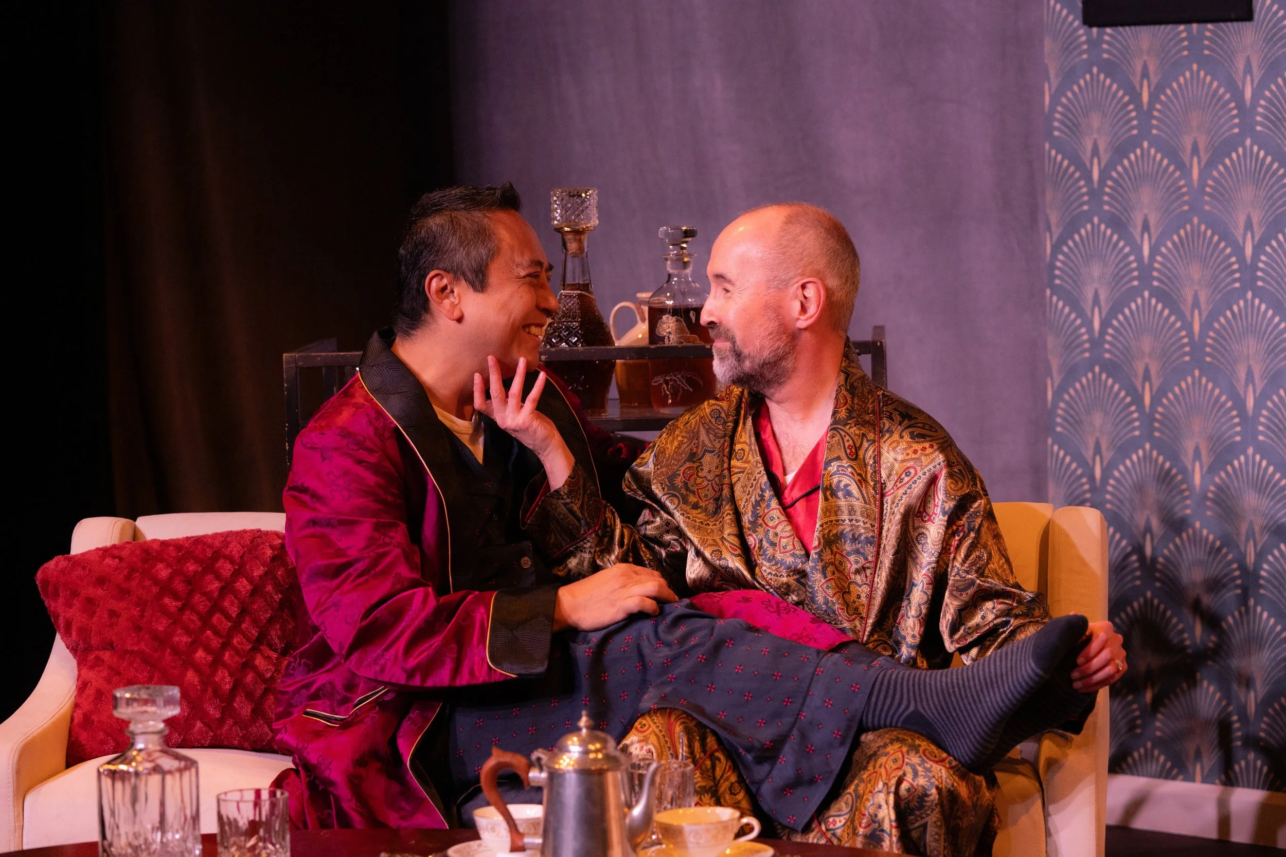  L-R: Lysander Abadia (Andrew) and Paul Araquistain (Elyot). Photography by Mikenzie Gilbert. 