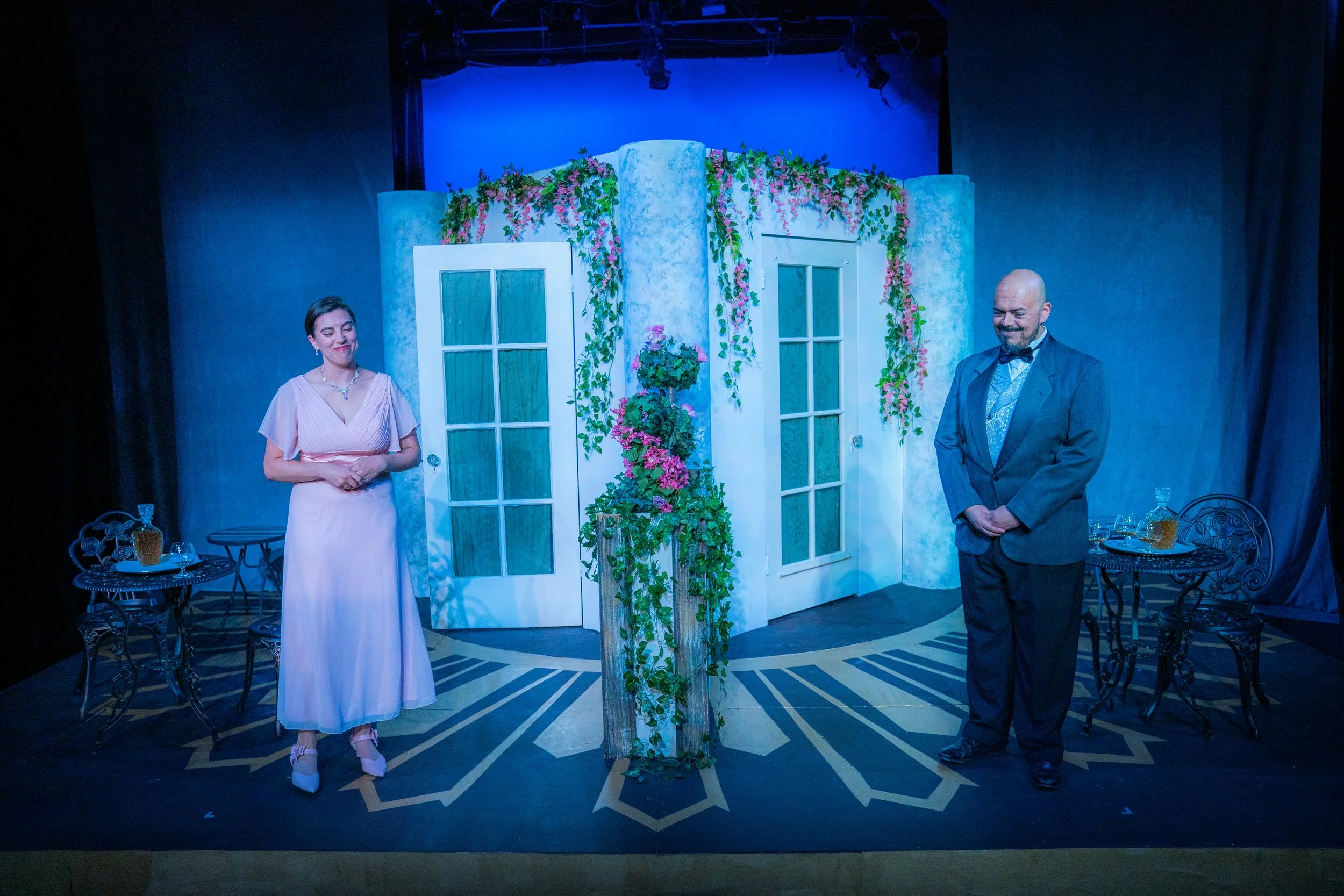  L-R: Amanda Korkunis (Sibyl) and Charles Anthony (Victor). Photography by Mikenzie Gilbert. 