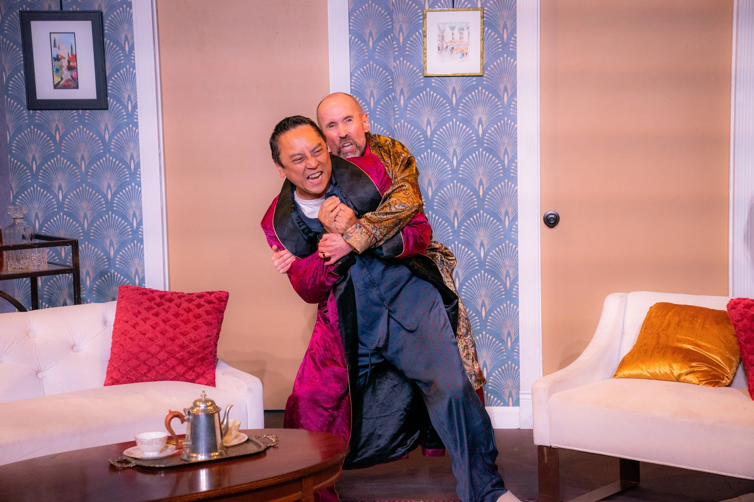  L-R: Lysander Abadia (Andrew) and Paul Araquistain (Elyot). Photography by Mikenzie Gilbert. 