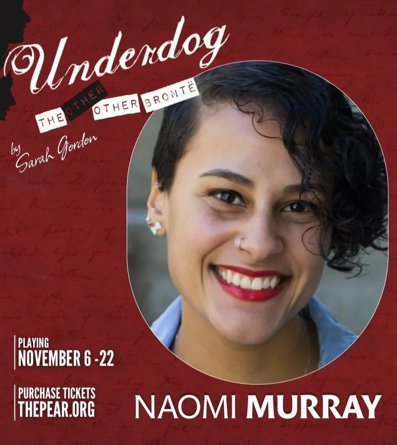 NAOMI MURRAY is Emily Bront&euml;, the quietest rebel in the Underdog lineup. She is proof that the most powerful forces often watch from the shadows. ✍️🖤

Playing November 6 - 22
📣 SF BAY AREA PREMIERE 📣
&lsquo;Underdog: The Other Other Bront&eum
