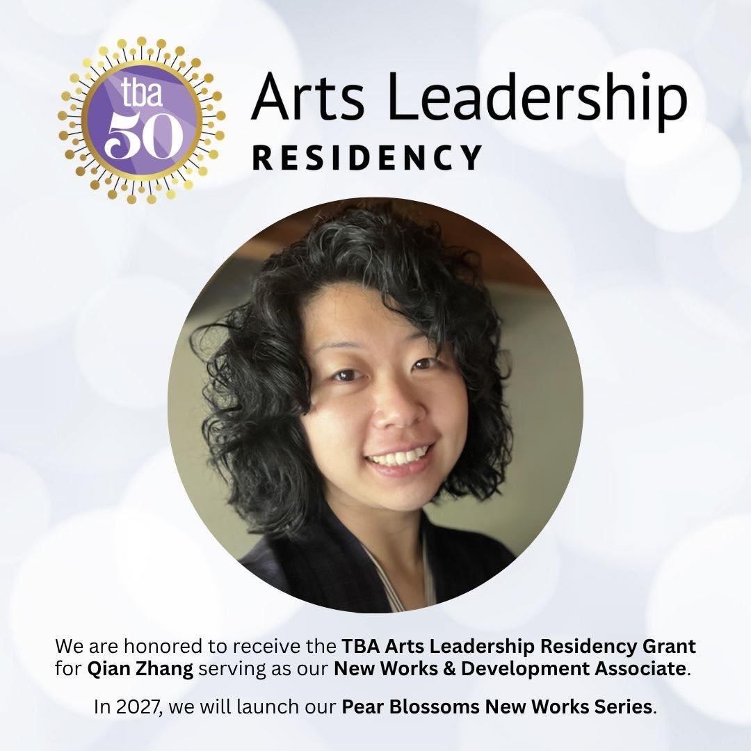 We are thrilled and honored to be the recipient of theatrebayareasf Arts Leadership Residency Grant for Qian Zhang, who will be serving as our New Works &amp; Development Associate! 💚

We are so excited to have Qian on board. She brings a wealth of 