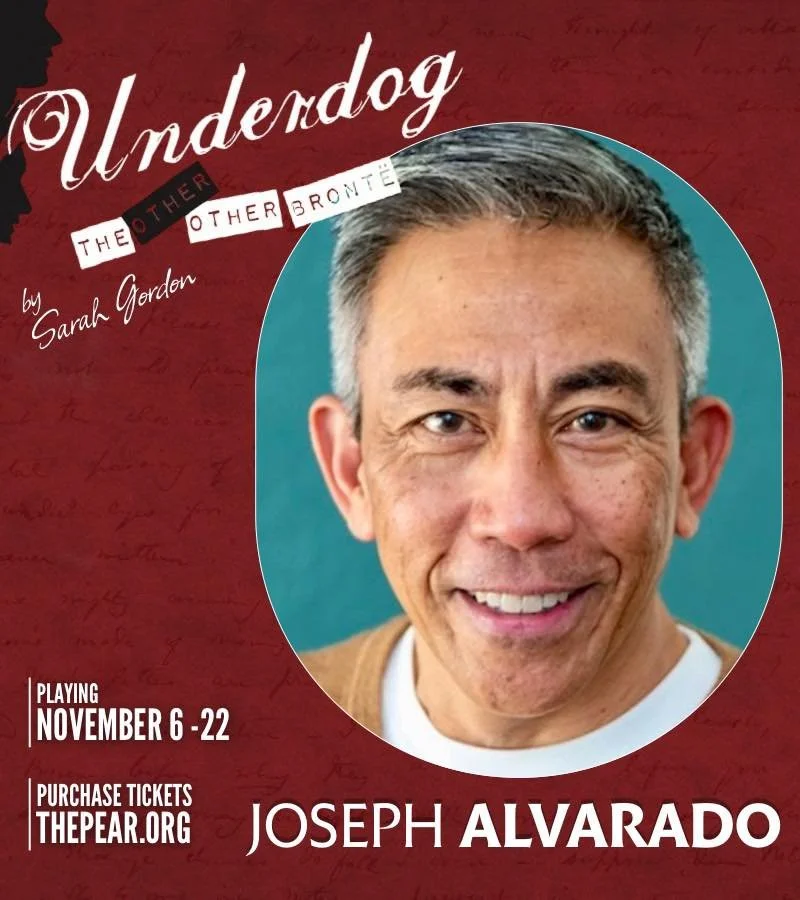 JOSEPH ALVARADO is Mrs. Ingham &amp; Others in &lsquo;Underdog: The Other Other Bront&euml;&rsquo; by Sarah Gordon! Playing November 6 - 22.

📣 SF BAY AREA PREMIERE 📣
🎟️Purchase tickets at thepear.org/whats-playing

Joseph Alvarado (Mrs. Ingham &a