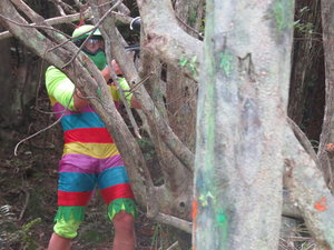 guy wearing colorful outfit at paintball stag do game.jpg
