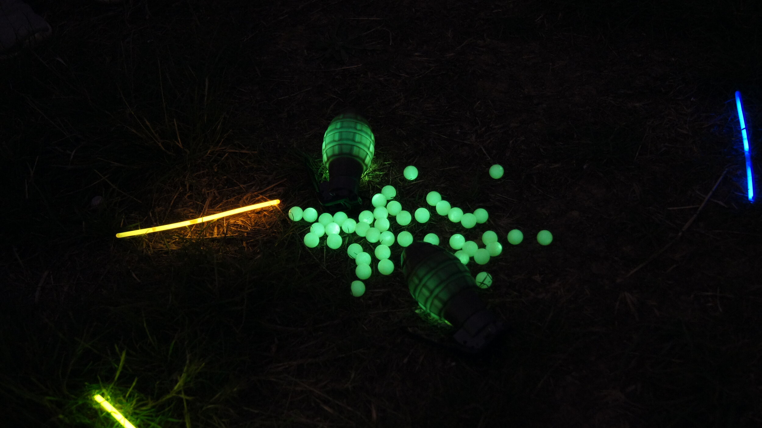 Glow in the dark paintballs Paintball Corp