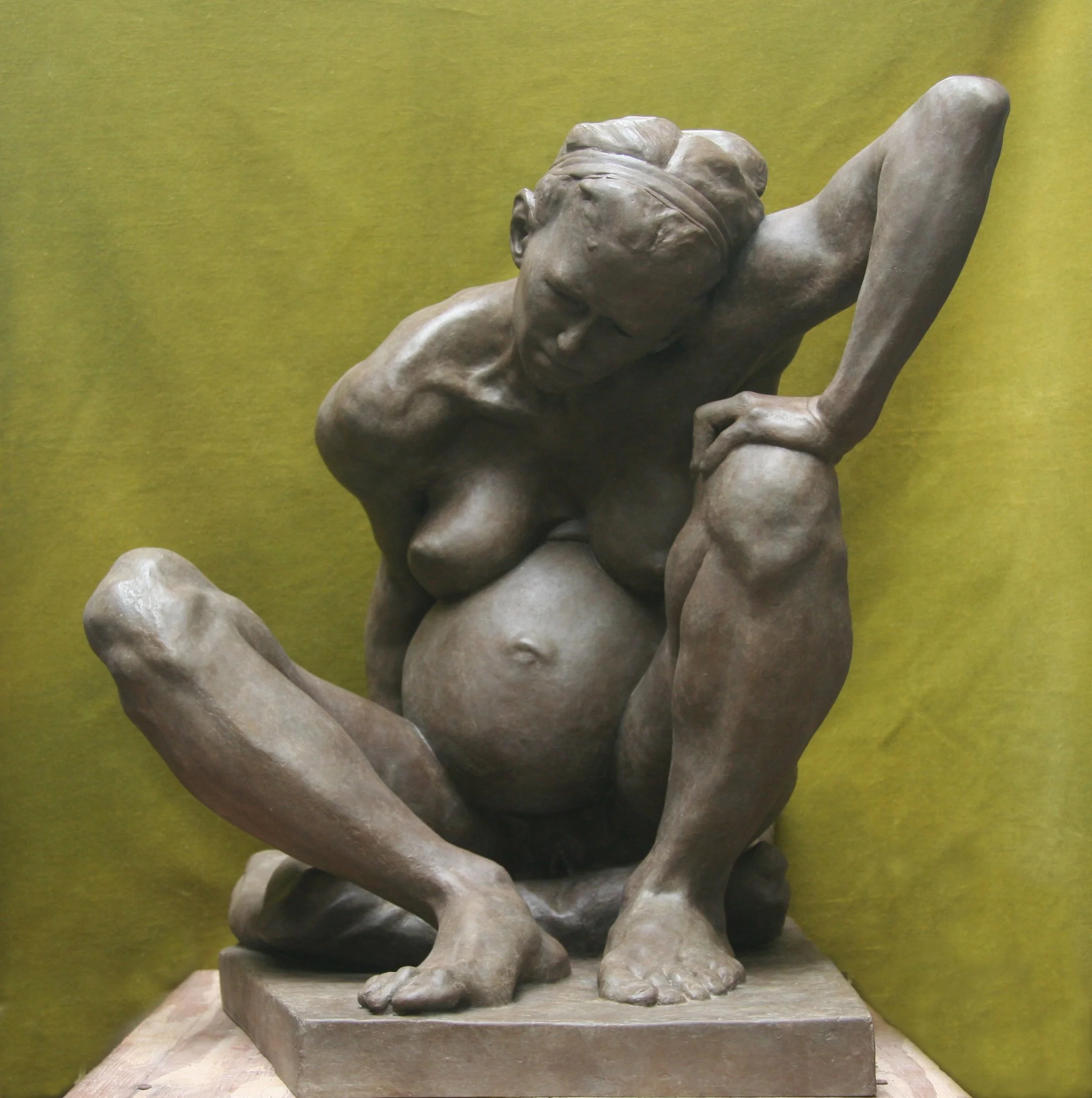 Seated Pregnant Woman