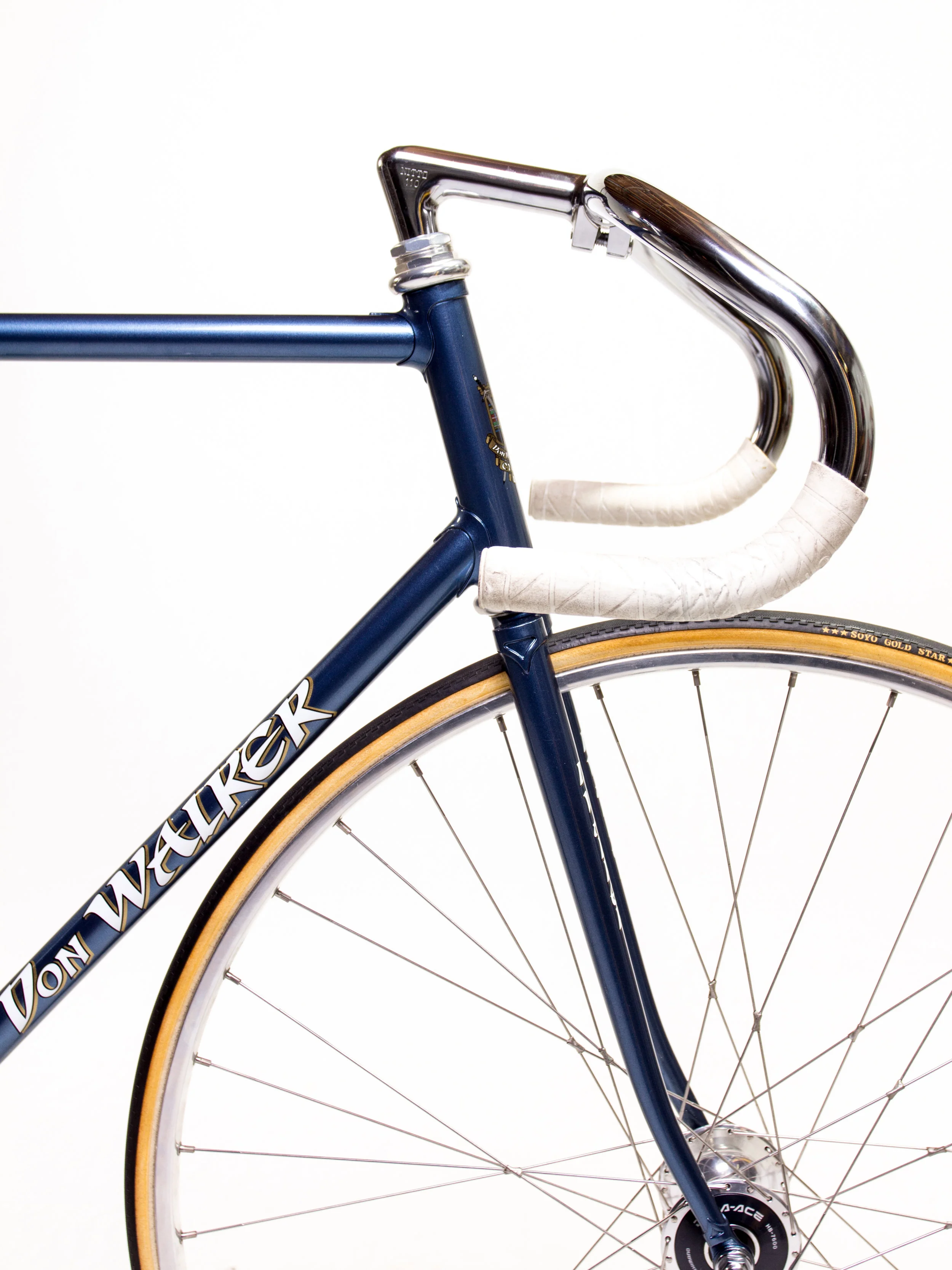 blue track bike