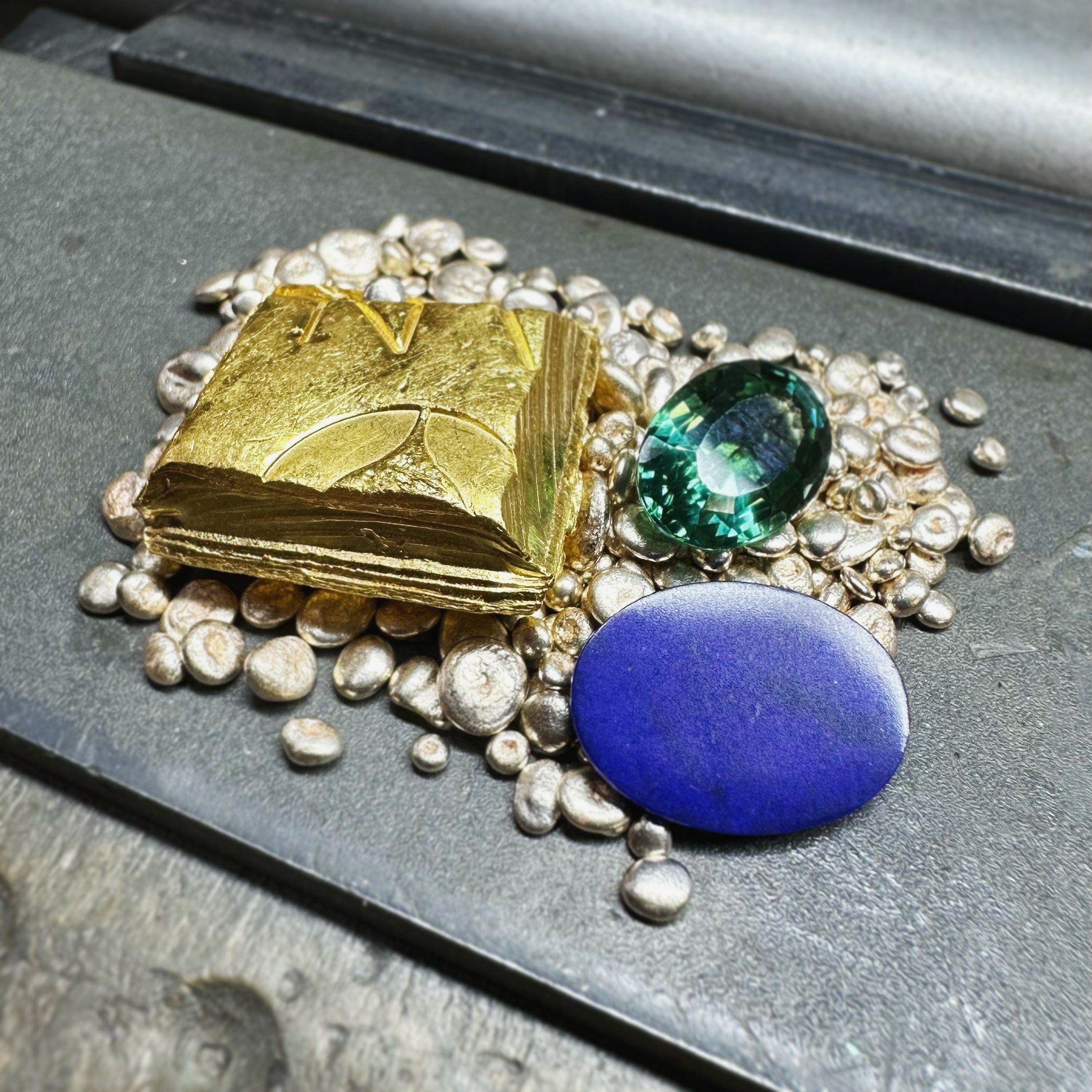 ~ The Beginning ~

The beginning of another custom jewelry piece! This is going to be a nice chunky juicy gold ring, set with my client&rsquo;s stones out of some family heirloom pieces. Can&rsquo;t wait to see this one come together!

Come back soon