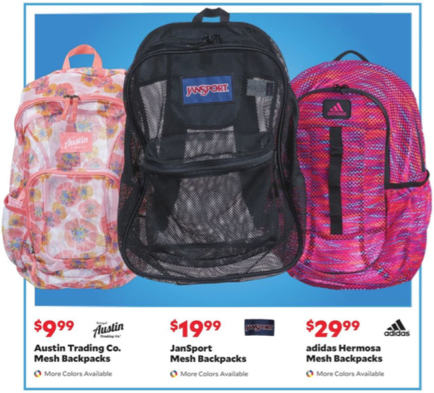 austin trading co mesh backpack