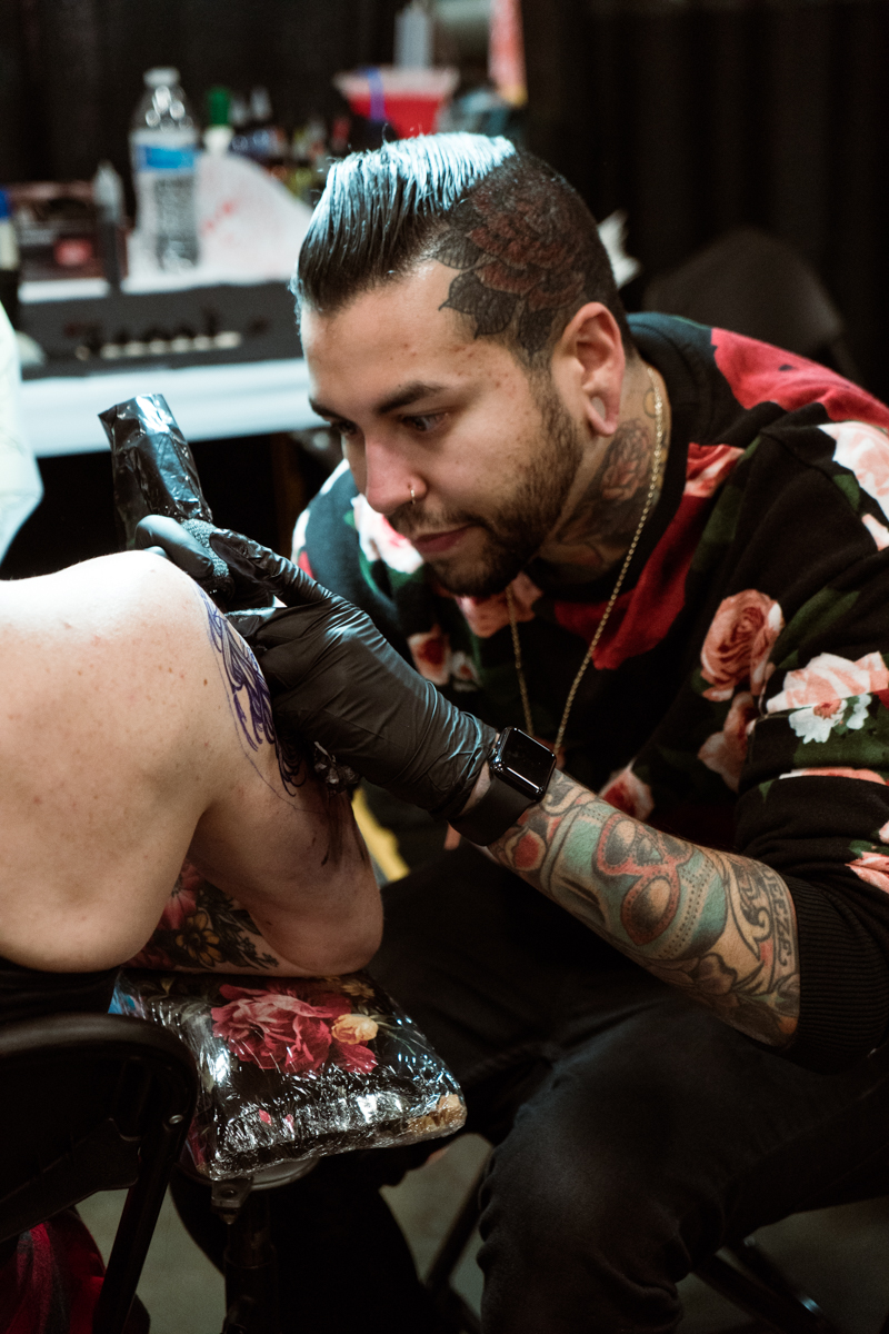  Black Mass Tattoo artist and co-owner Tony Colón 