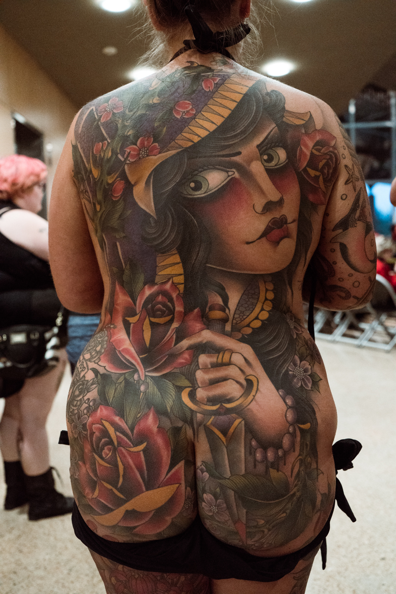  Another impressive back piece. With so much great work, we have no envy of the judges jobs! 