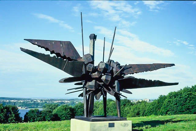 Guerrier cosmique au Musée national des beaux-arts du Québec. Photo: Marcel Braitstein.