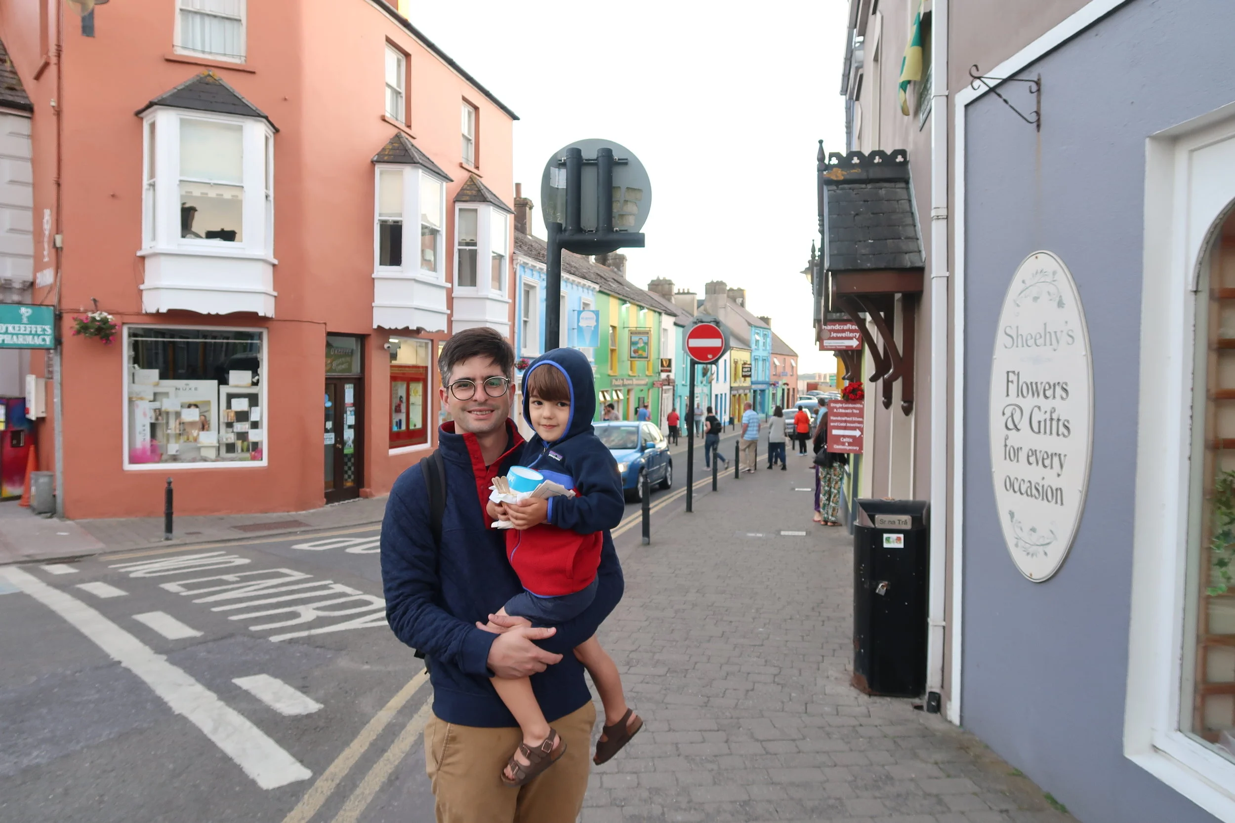 The only spot open in Dingle, icecream.