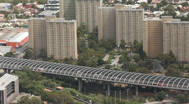 Flemington Estate built in the 1960s.