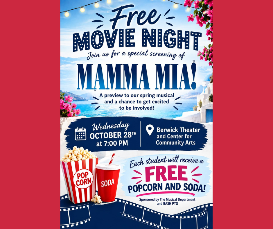 Free Movie Night for Berwick High School Students