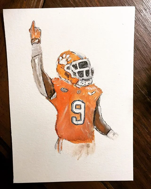 What a game yesterday!! Shutdown from Clemson 77-16 against the Louisville Cardinals!! Go tigers. Be on the lookout for some more Clemson inspiration. #clemson