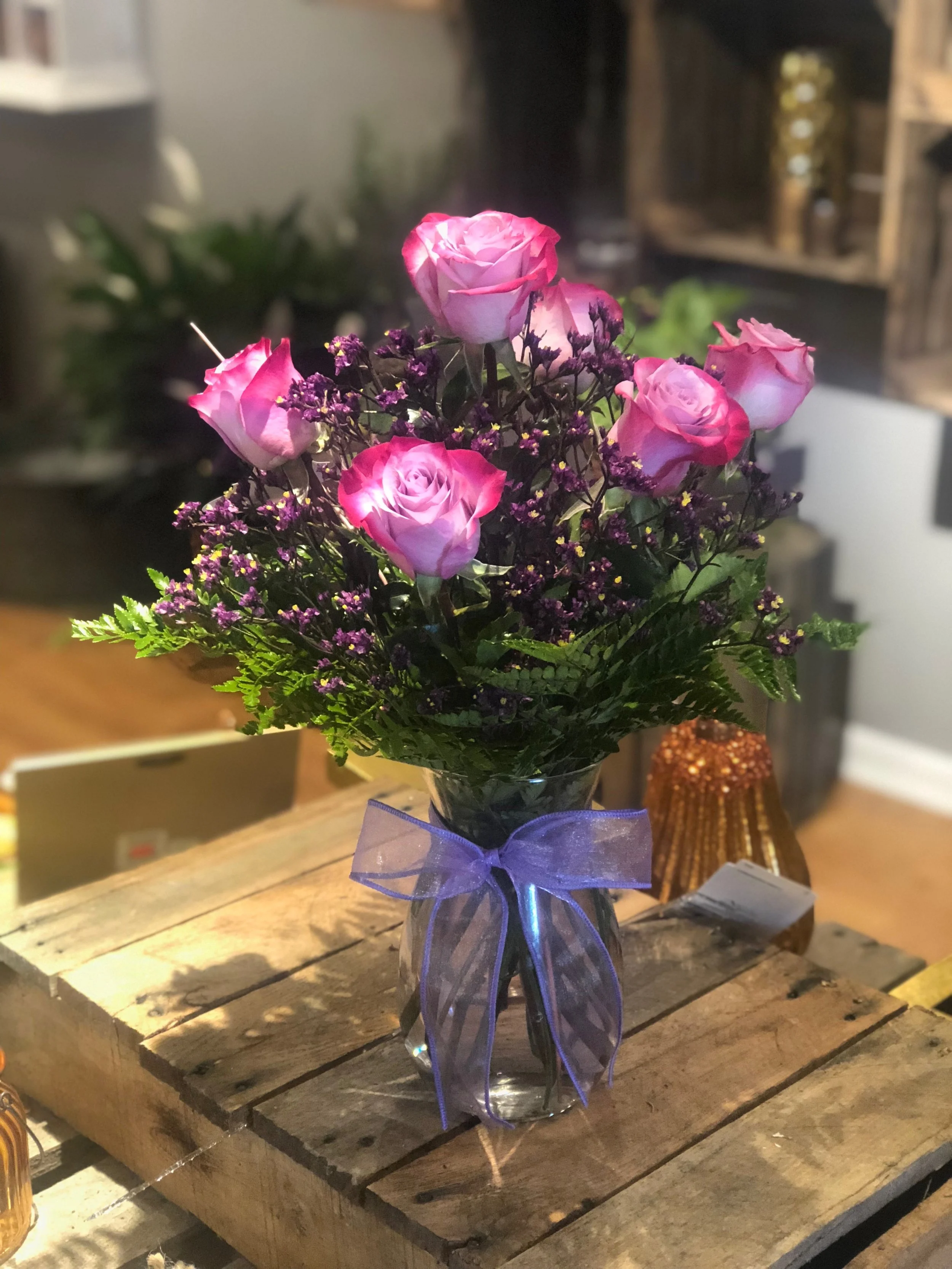 6 Rose Vase