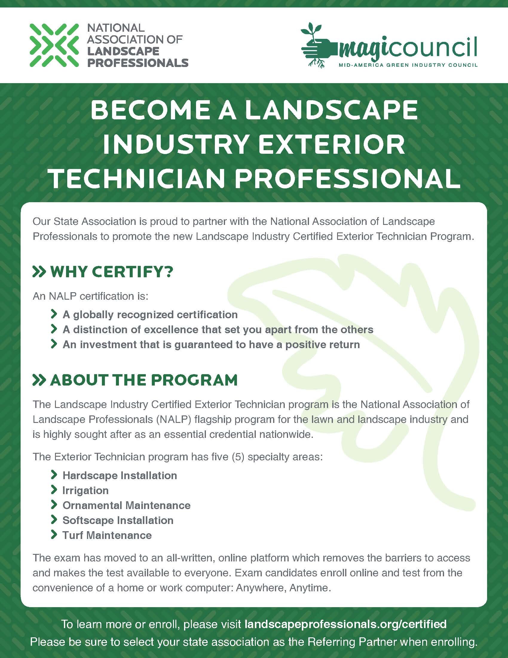 Landscape Industry Certified, Certified Landscape Technician