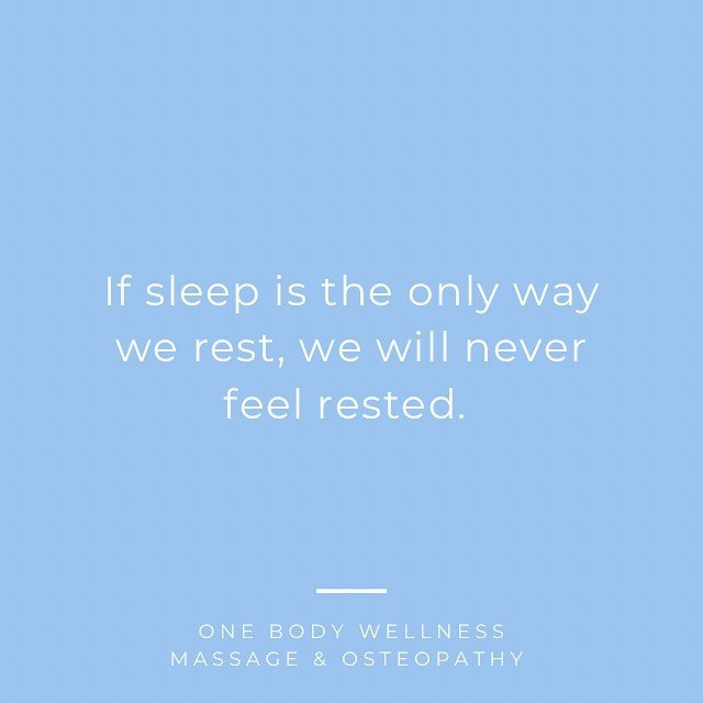 REST &bull; we need more than just sleep to help our bodies regulate + digest. If we are only relying on sleep to do the job for us, we will never wake up feeling well and rested.

WHY?

Because our quality of sleep has vastly diminished - especially