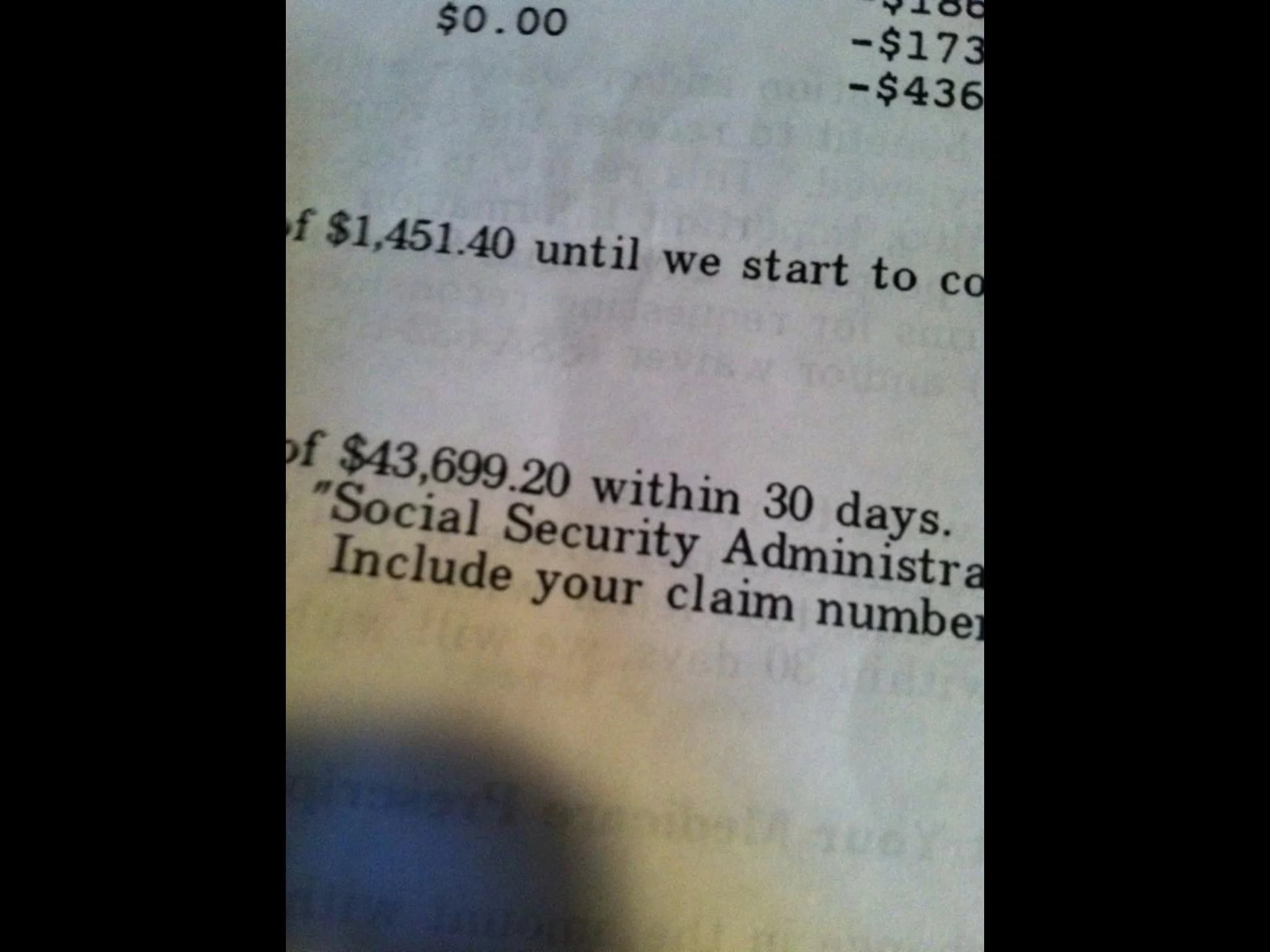 43,000 dollar debt cancelation 