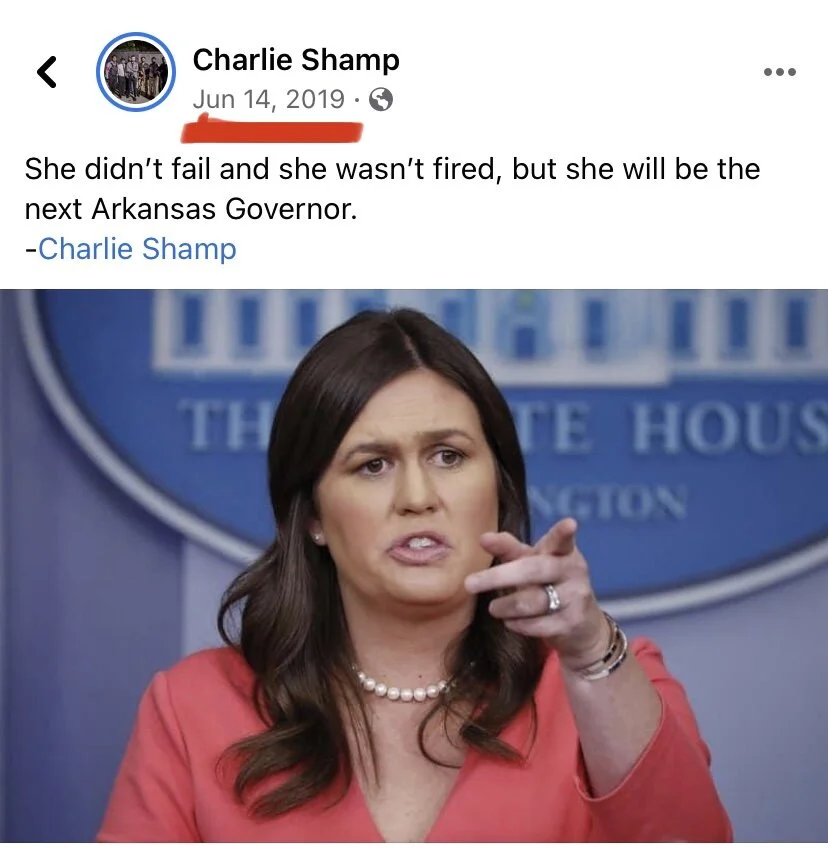 Prophetic word Regarding Sarah Sanders is coming to pass | Prophet Charlie Shamp
