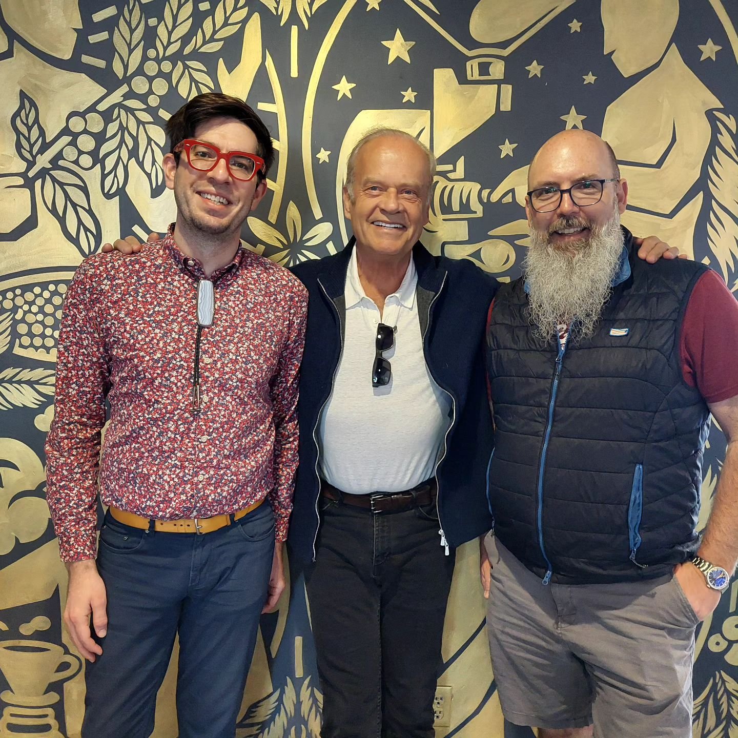 It was fun chatting with Kelsey Grammer in the caf&eacute; today. He is in town for a performance of Candide with @wichitagrandopera this weekend.