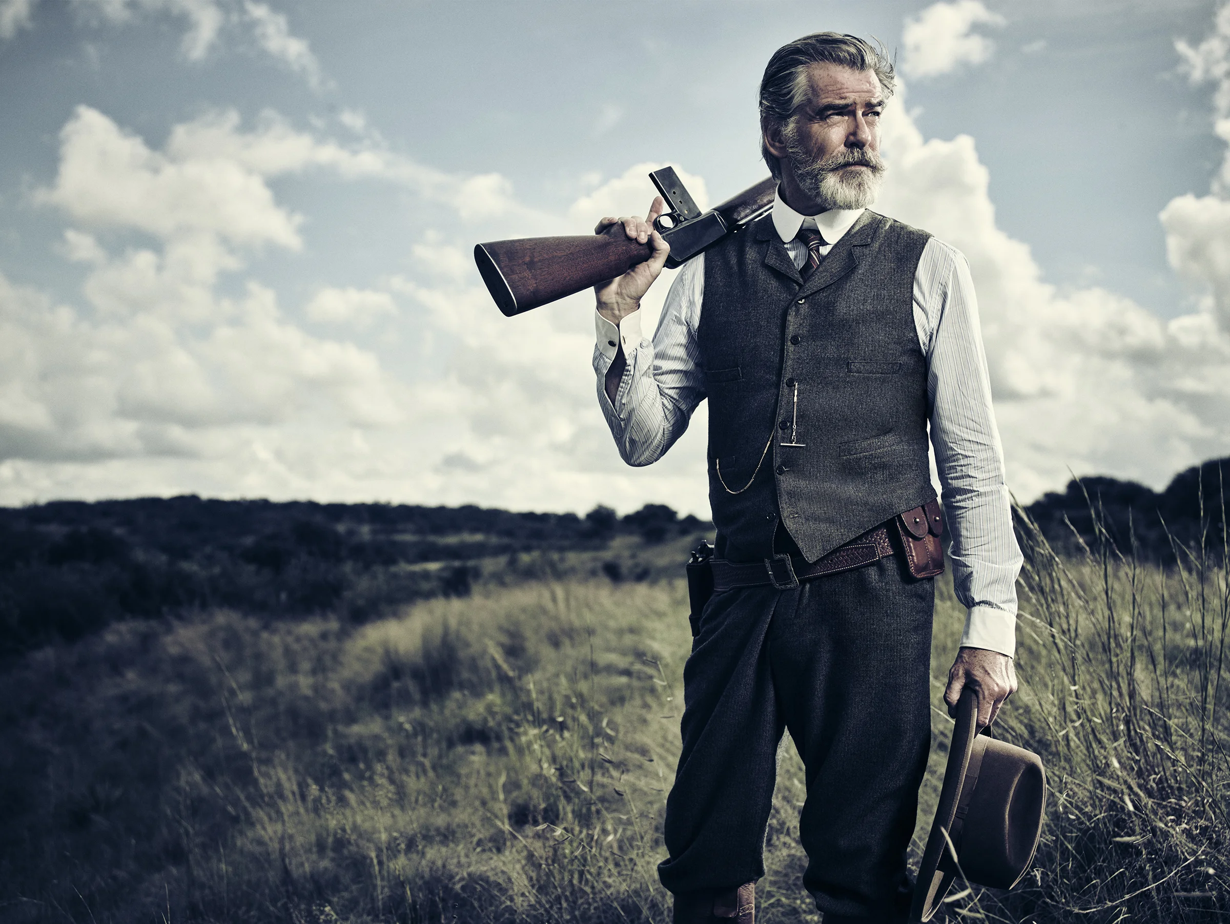  Pierce Brosnan as Eli McCullough - The Son _ Season 1, Gallery - Photo Credit: James Minchin/AMC 