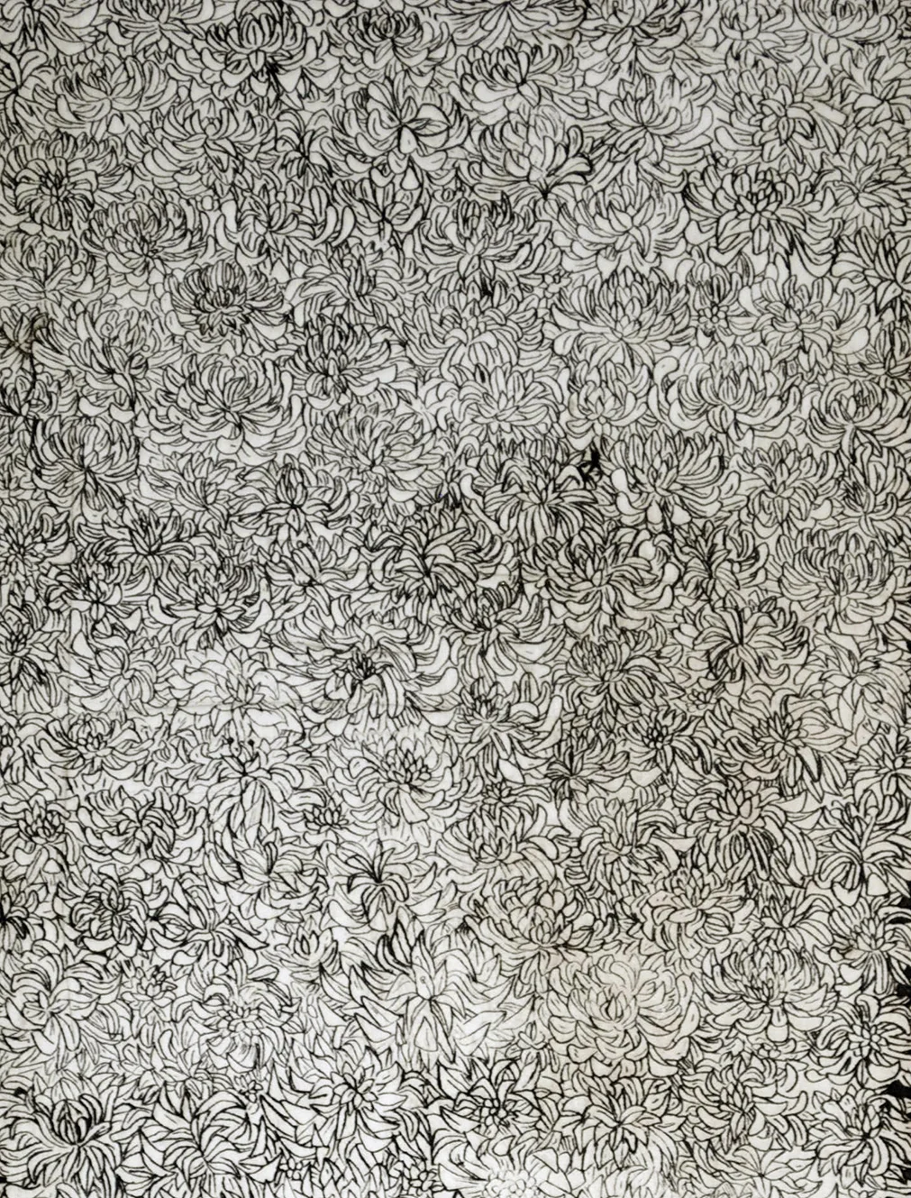  “The Ties That Cut” ( Detail),  Intaglio print, 18” x 24”, 2018. 