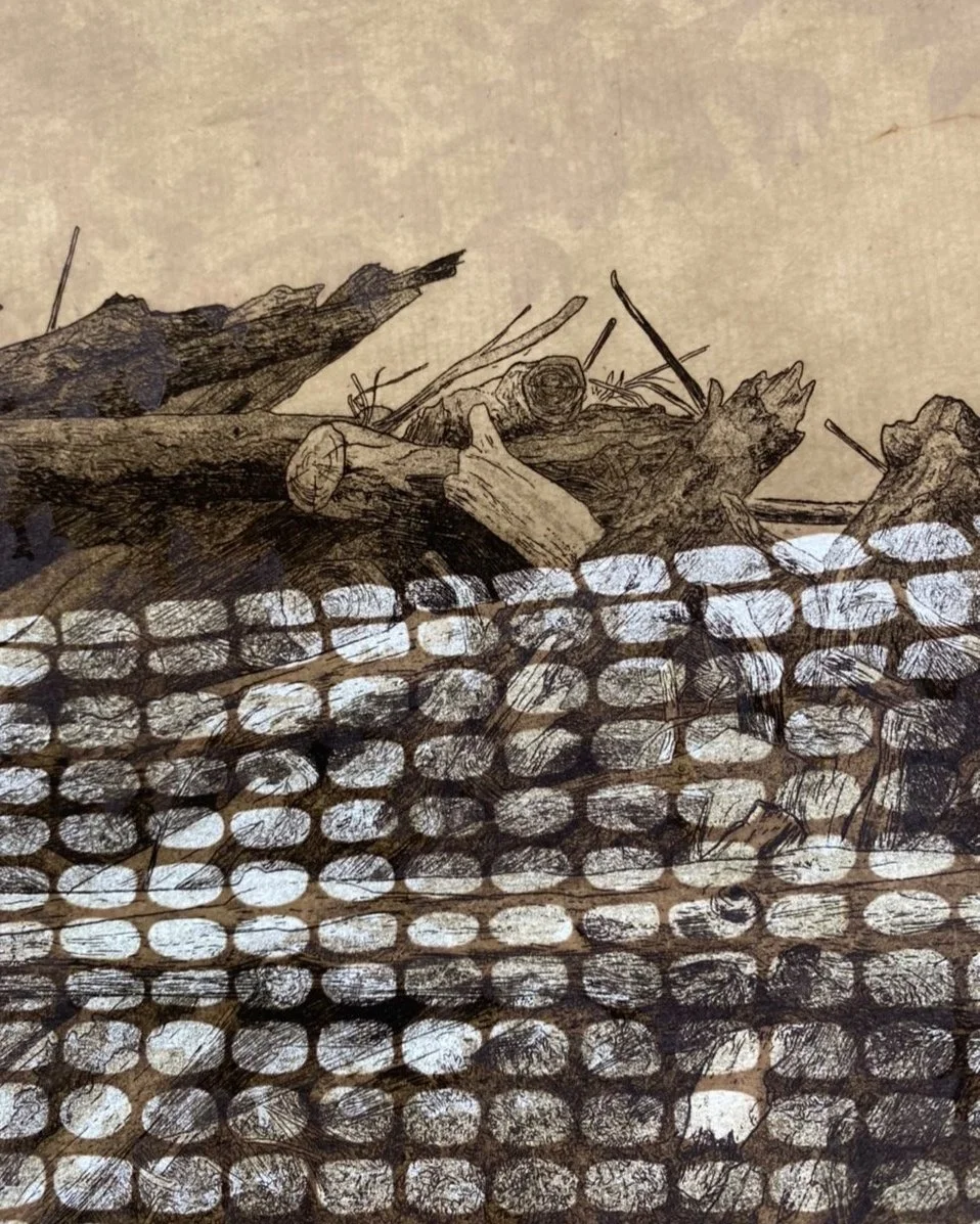   Beauty Strip No. 1   (detail while backlit). 